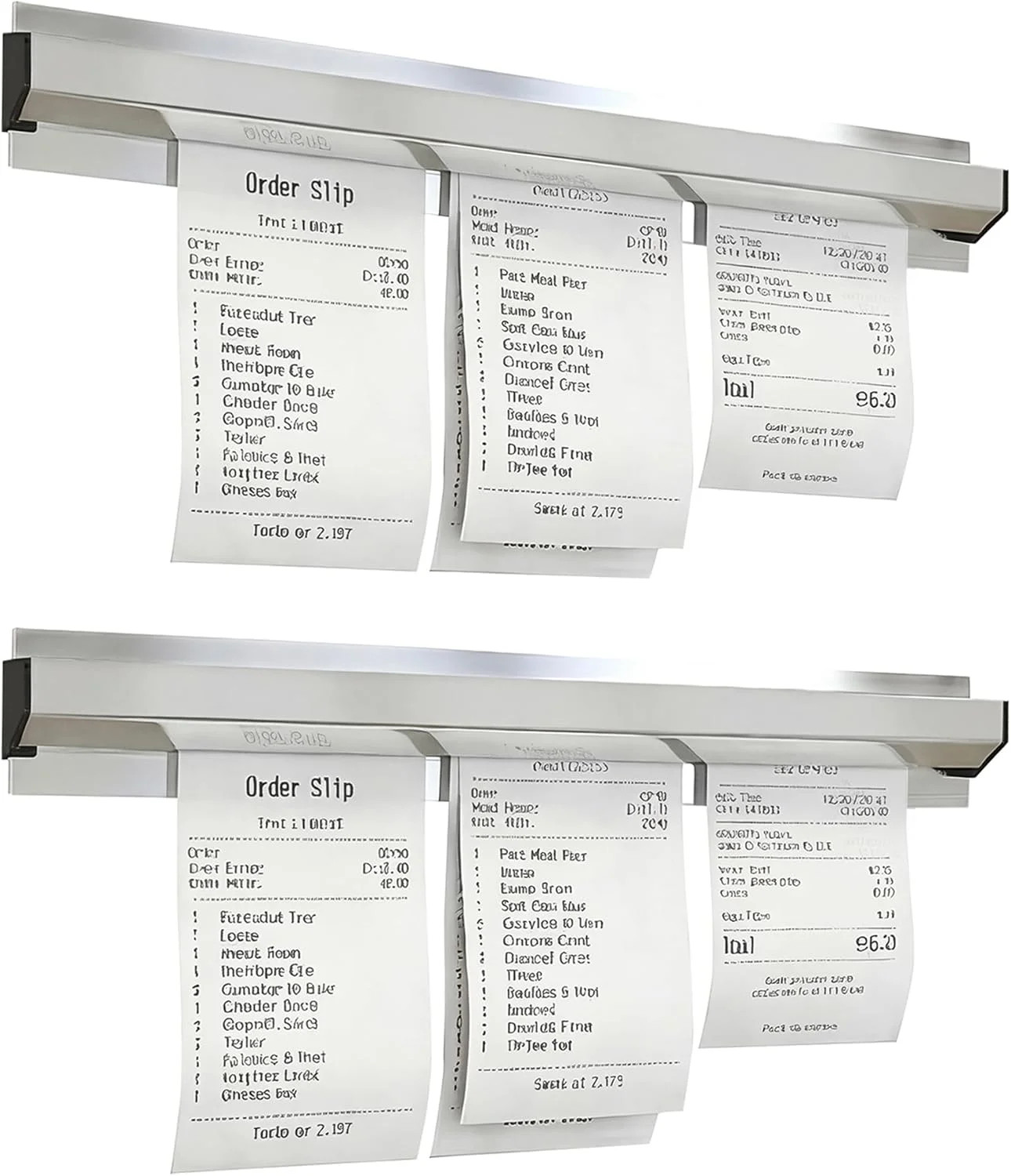 2 Pack Restaurant Ticket Holder, 12 Inch Receipt Holder for Kitchen Office Wall