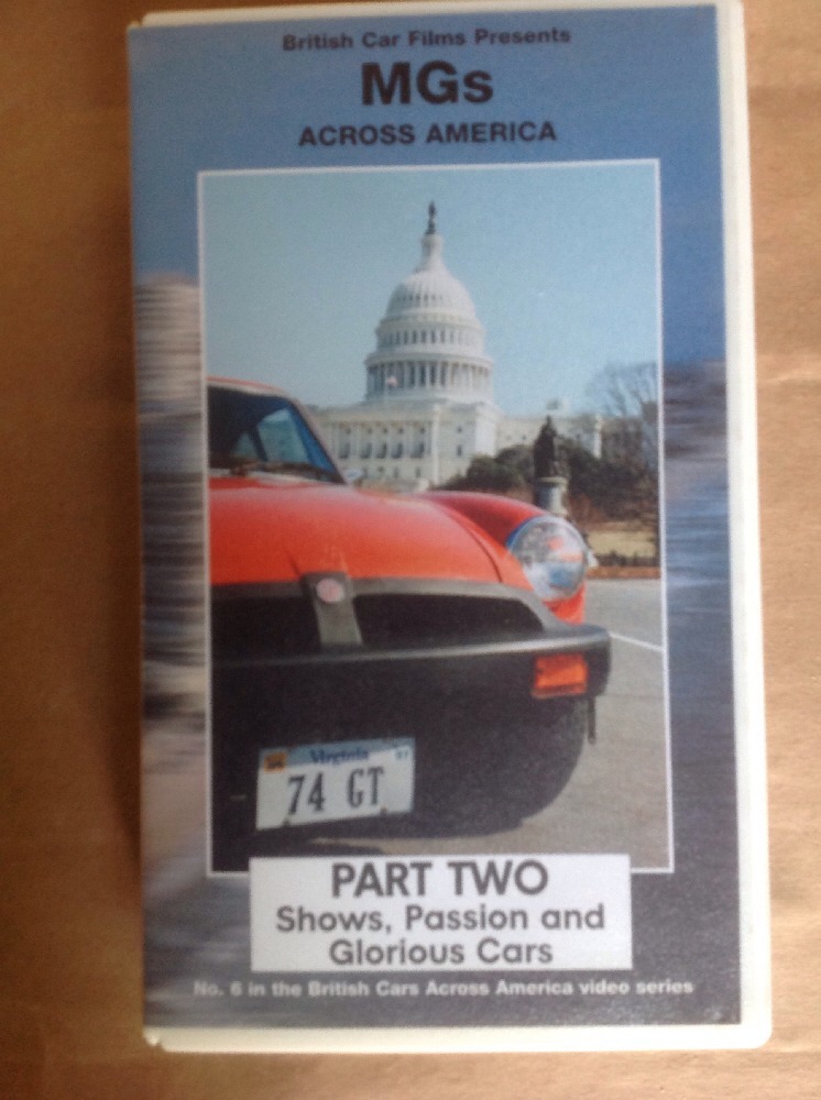 MGTC MGTD TF MGA MGB Midget MG Across America VHS Tape Part 2 \