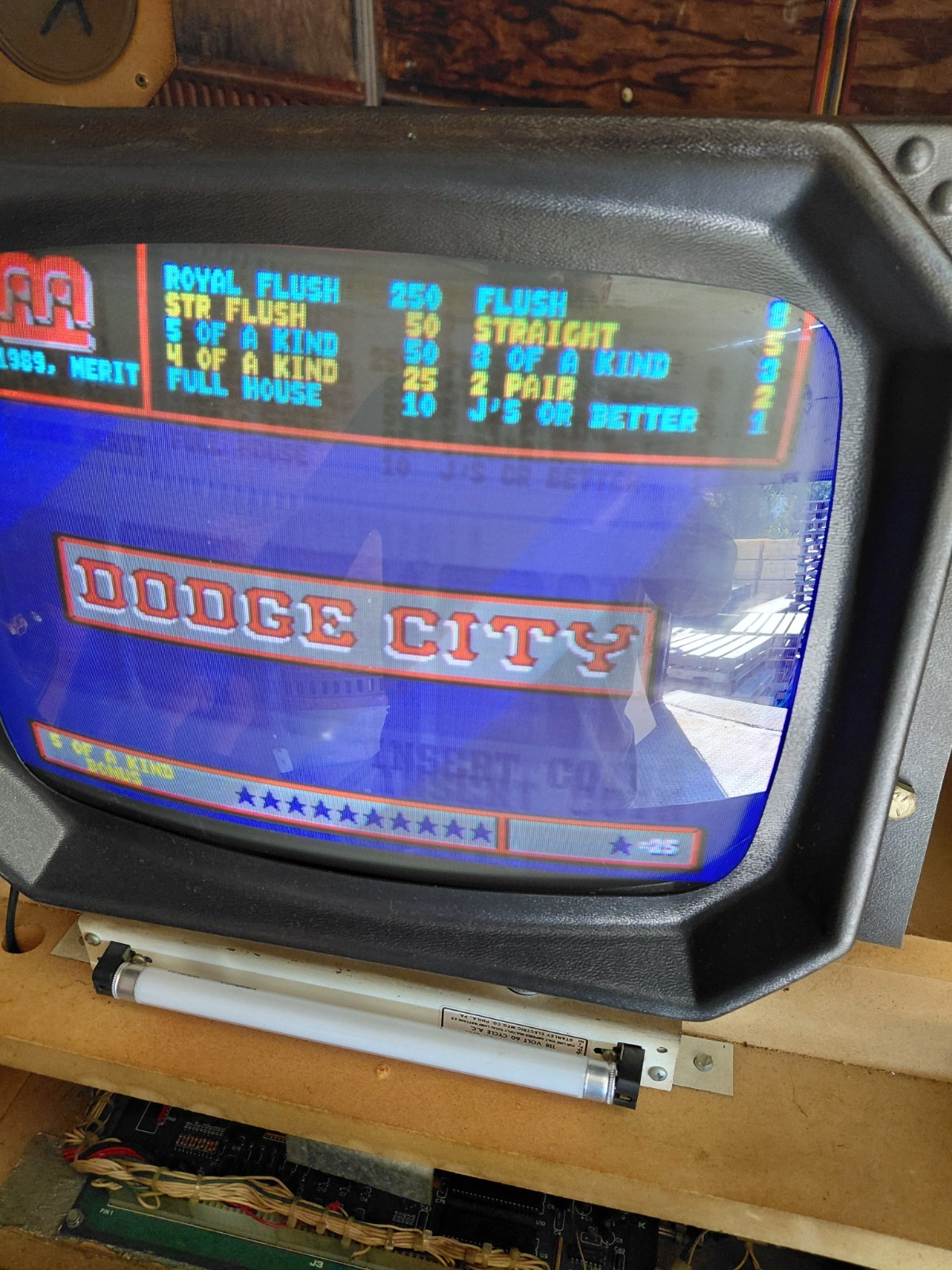 Merit Industries Dodge City Arcade PCB Merit Industries Dodge City Arcade PCB