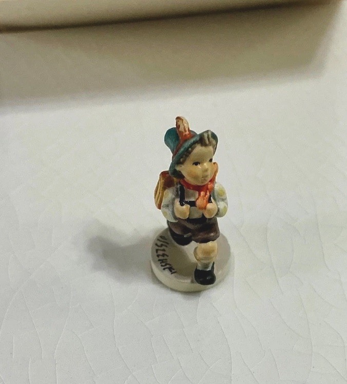 Goebel Hummel Miniature Figurine School Boy SIGNED