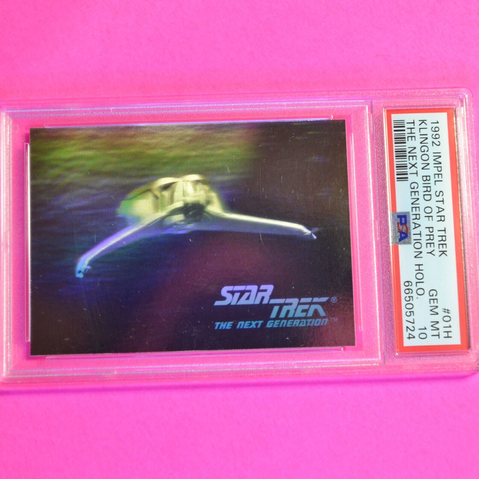 1992 Impel Star Trek: Next Generation - Klingon Bird of Prey Hologram PSA 10 Gem