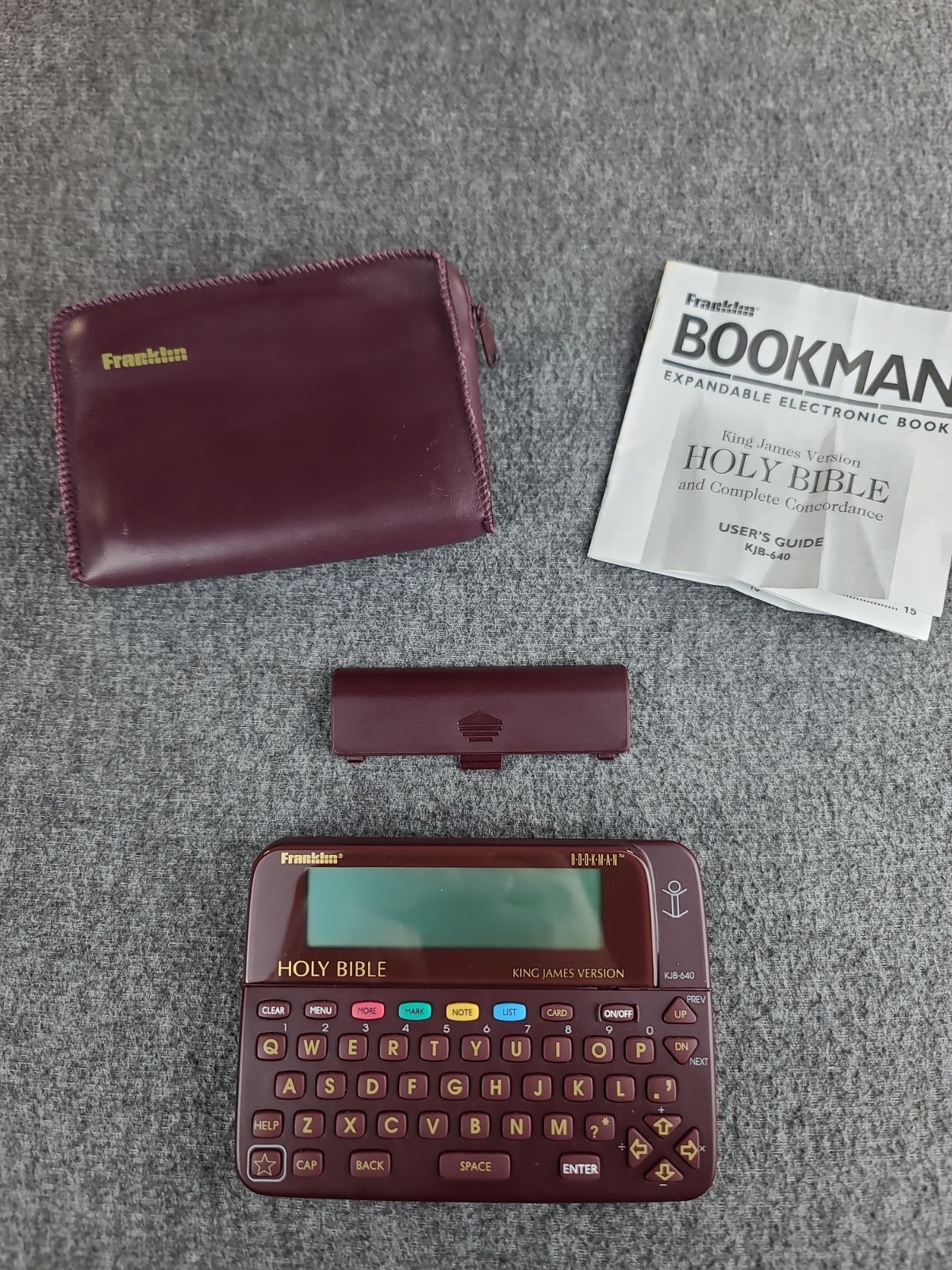 Franklin Bookman Electronic Holy Bible King James Version KJB-640 Works Nice