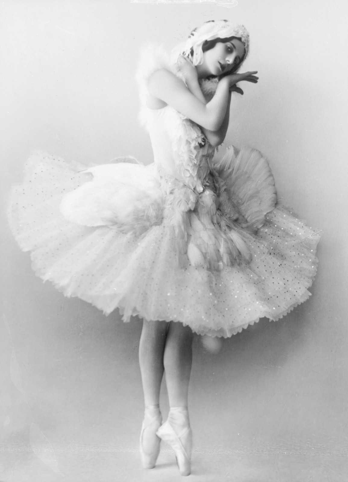 Anna Pavlova Dying Swan Vintage 1910s Ballet Photo Reprint Wall Art
