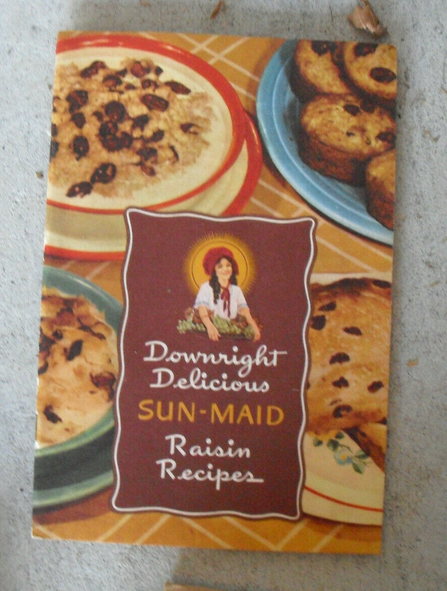 Vintage 1950s Booklet Downright Delicious Sun-Maid Raisin recipes