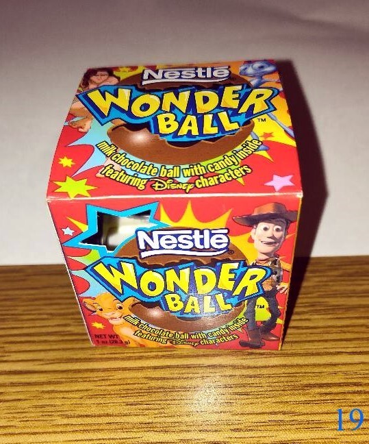 Disney's- Nestle's Chocolate Wonder Ball & Toy - (Box Only) - 1990's