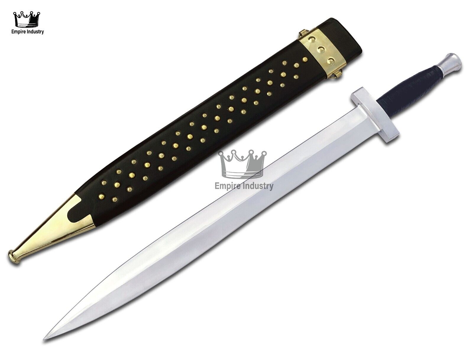 Customized Handmade Carbon Steel Blade Classic Hoplite Sword With Scabbard