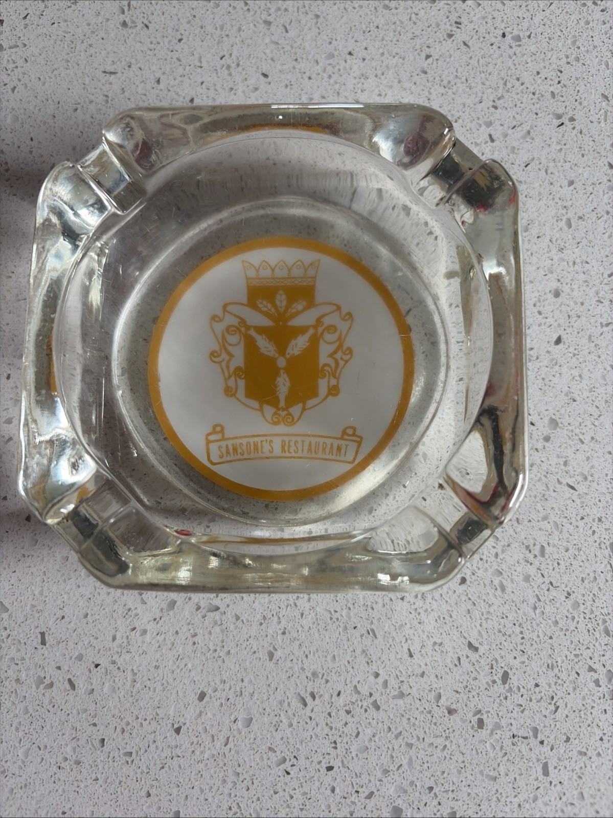 Sansone’s Restaurant Ashtray Glass