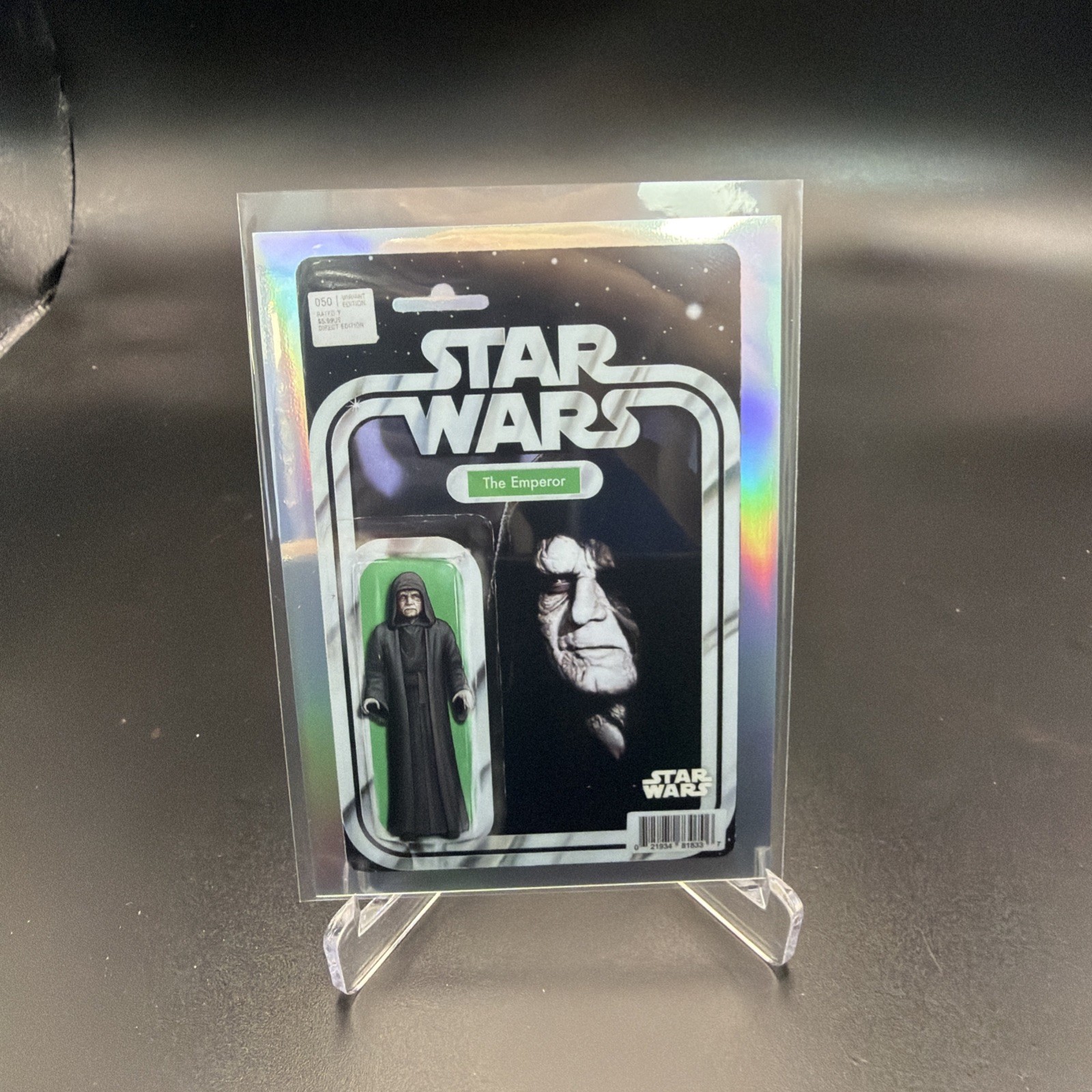 2026 Topps Star Wars Chrome Comicfractor Card The Emperor VC-20