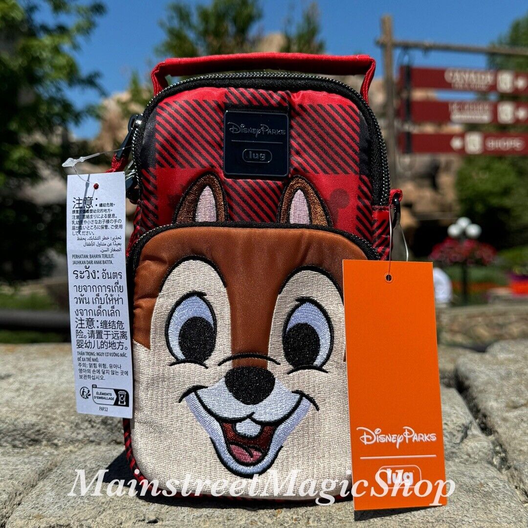 2024 Disney Parks Epcot Canada Chip Face Lug Mini Skeeter Crossbody Bag NWT