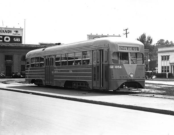 Streamline street car ca 1935 Historic Old Photograph 1