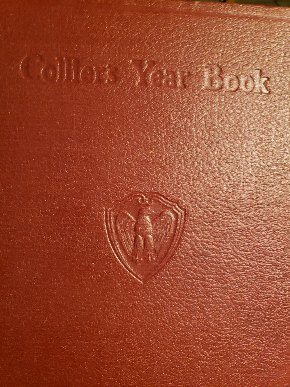 1949 Colliers Yearbook Maroon Hardbound Edition Covering The Year 1948