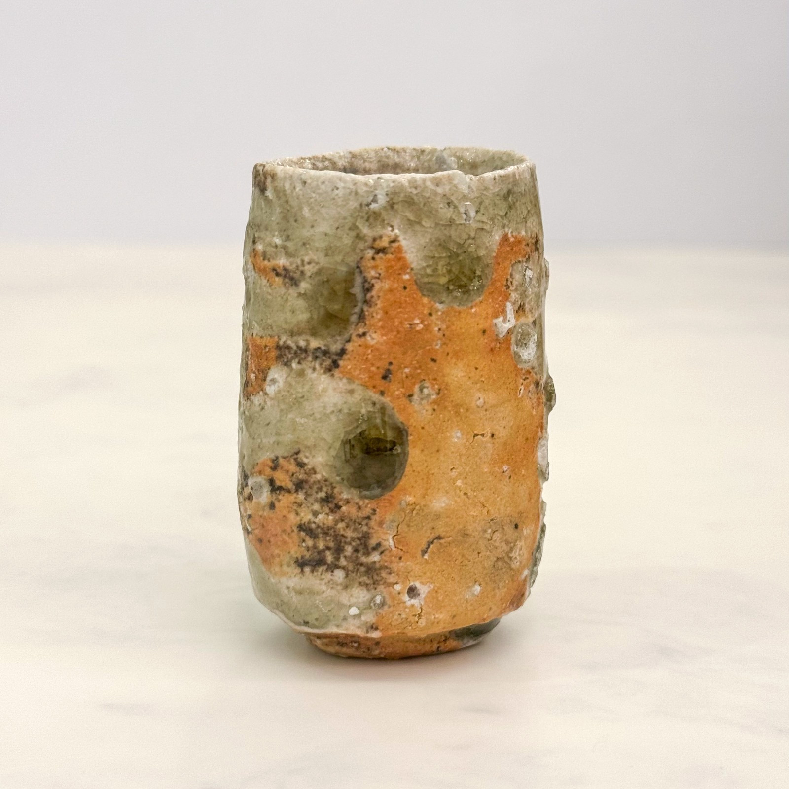 Kai Tsujimura Iga Ware Guinomi Sake Cup Japanese Orginal Box