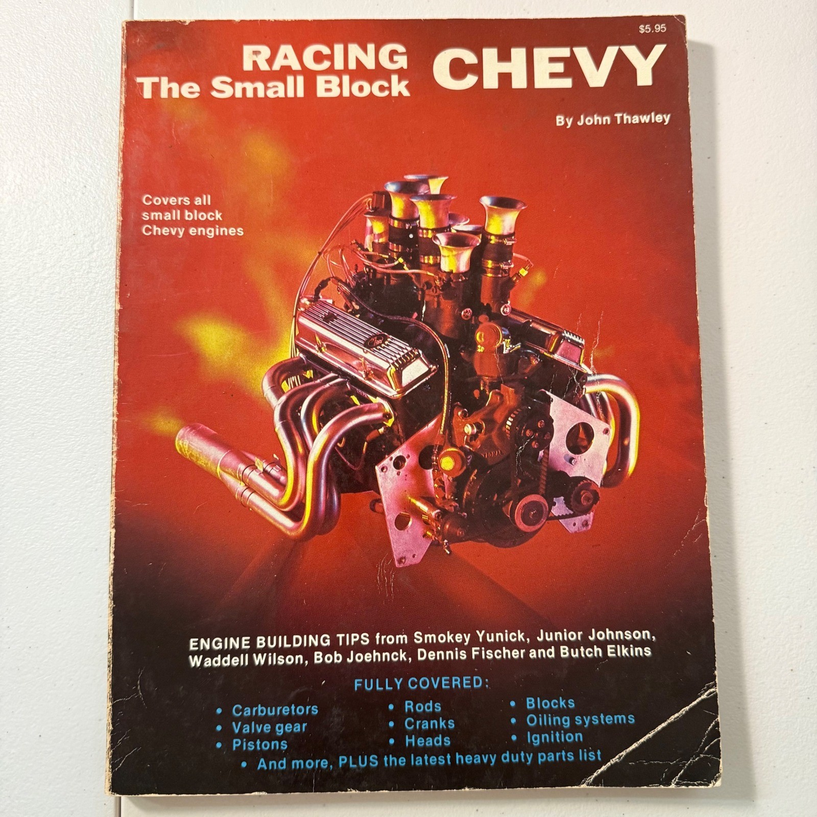 Racing the Small Block Chevy Book John Thawley Vintage 1977 HPBooks SBC Muscle