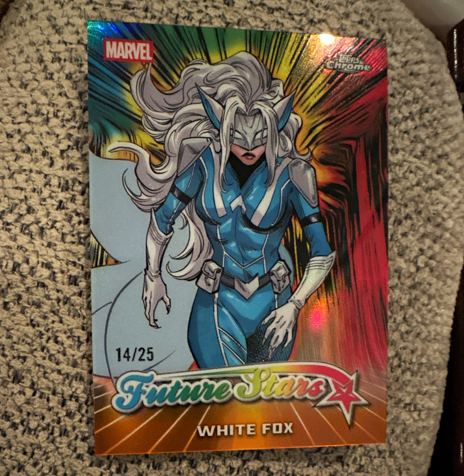 Topps 2024 Topps Chrome Marvel Future Stars White Fox FS-18 14/25 Card