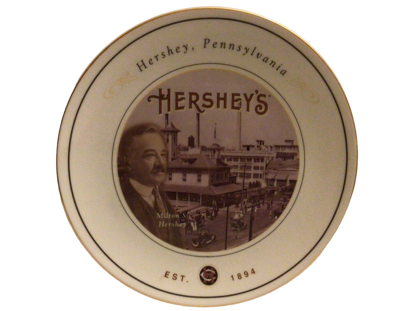 Hershey’s Milton S Hershey Souvenir Plate Est 1894 Jaxxi Products 2004