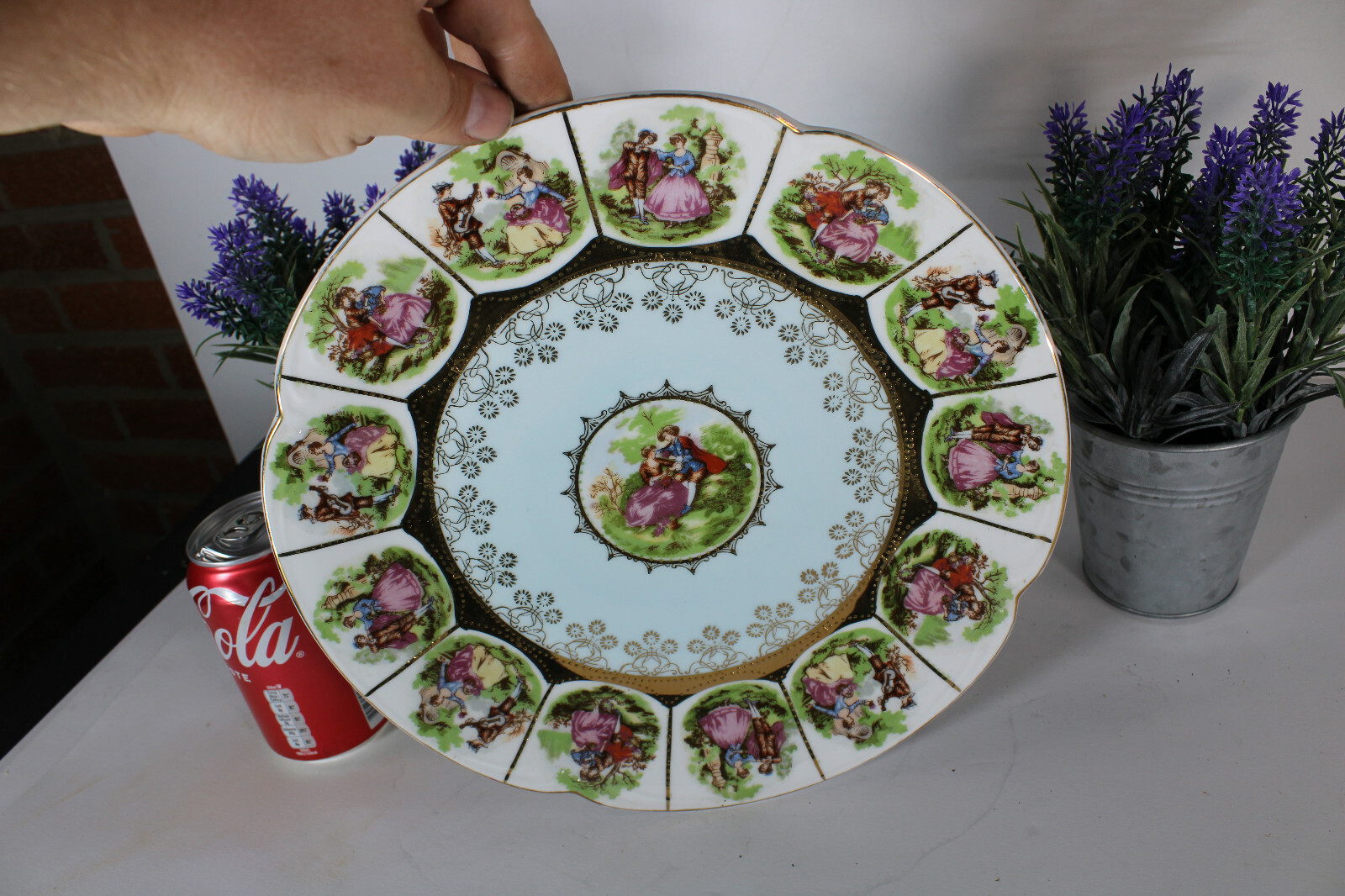 Vintage Fragonard limoges scenes porcelain plate