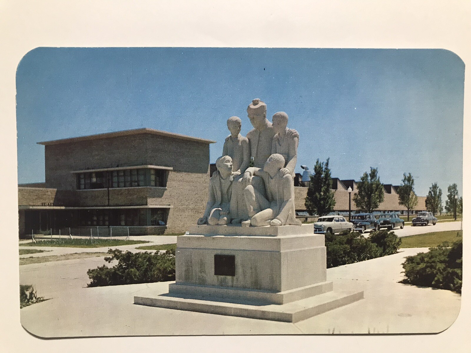 1960 Father Flanagan Boys Monument Boys Town Nebraska Postcard