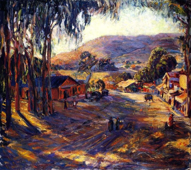 Dream-art Oil painting Joseph-Kleitsch-_Old-Laguna-also-known-as-Laguna-Road
