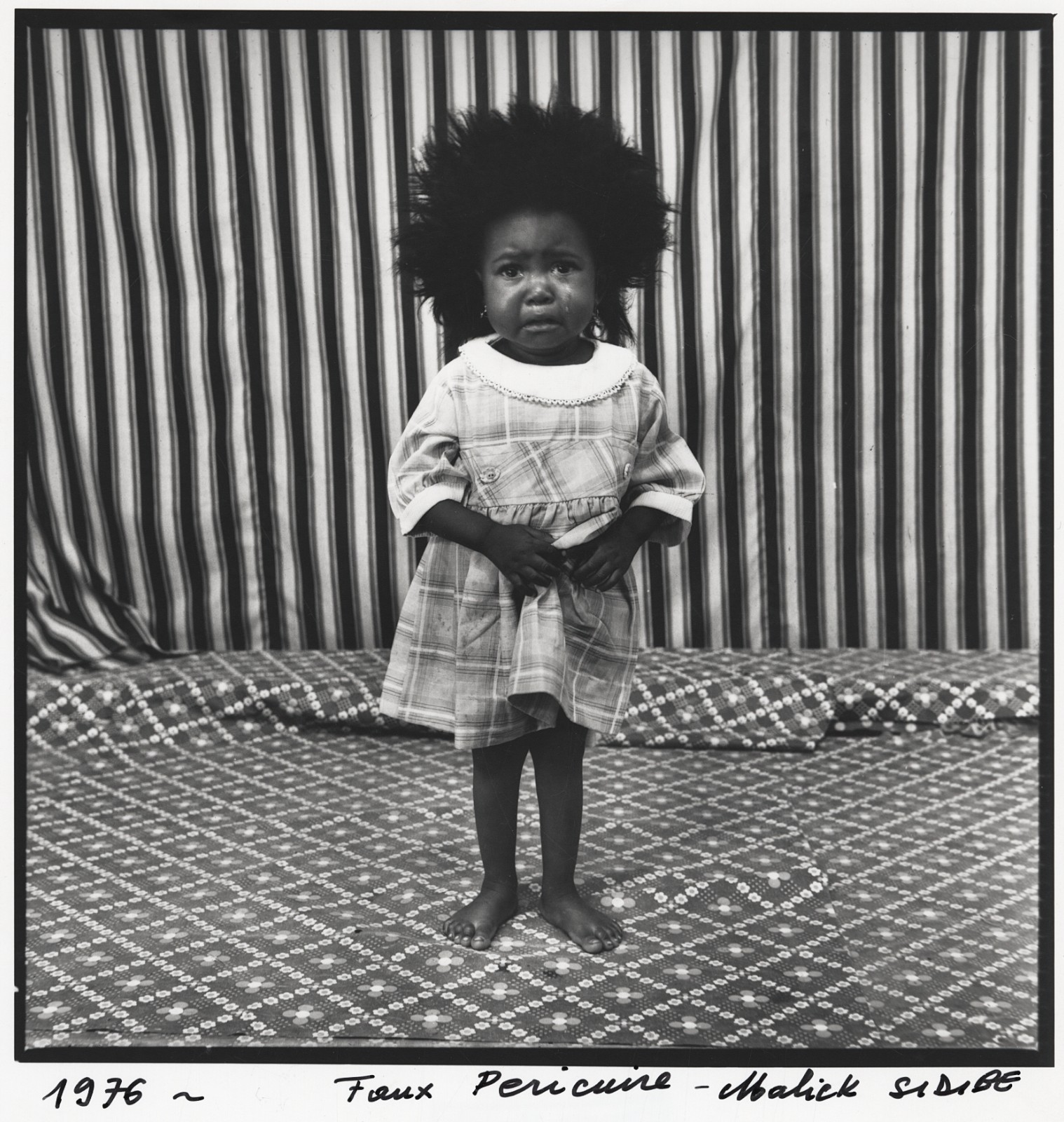 1976 Baby Crying in Studio Photograph by MALICK SIDIBE (printed later)