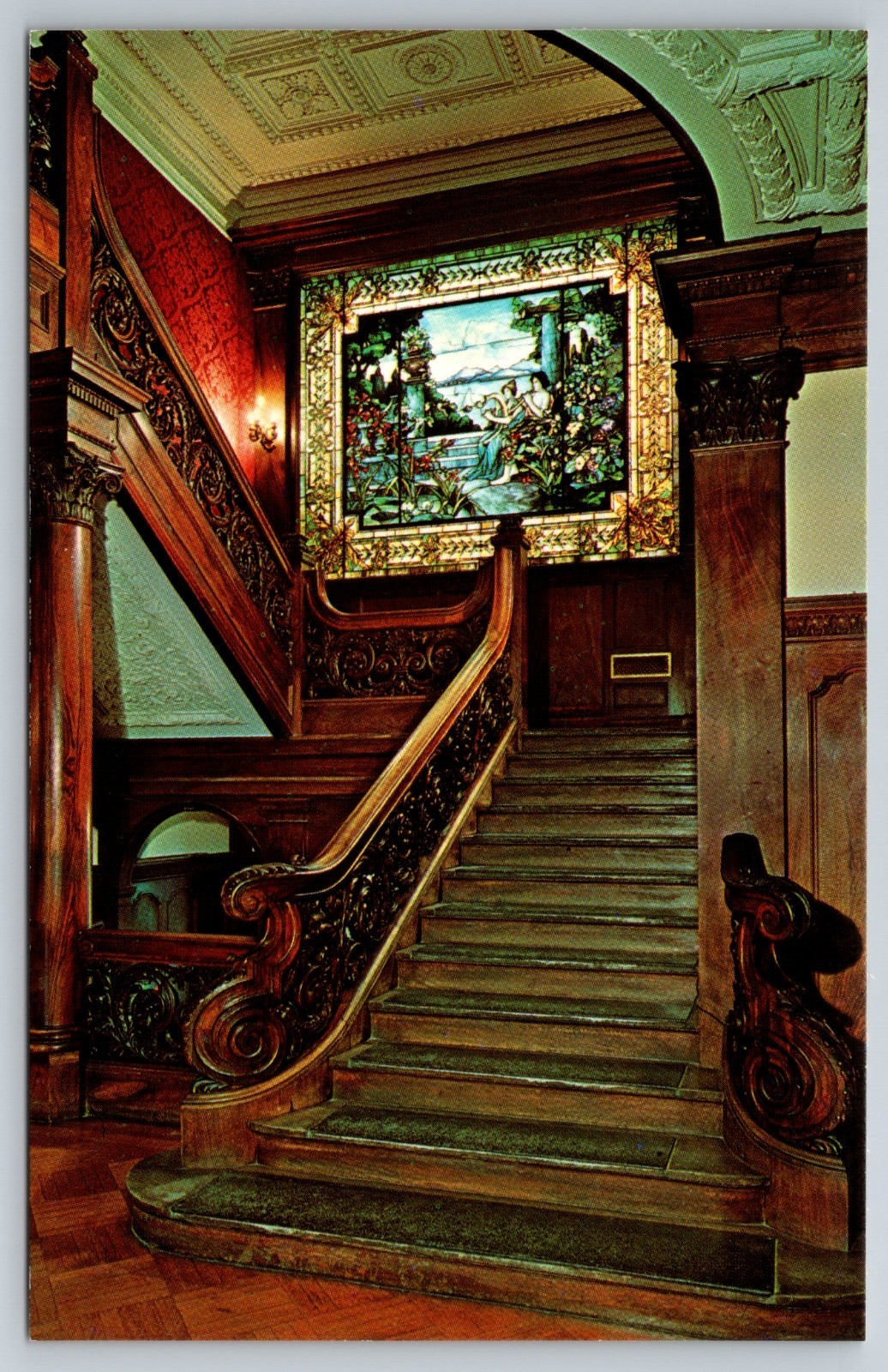 Middletown NY Orange County Community College Morrison Hall Staircase Postcard