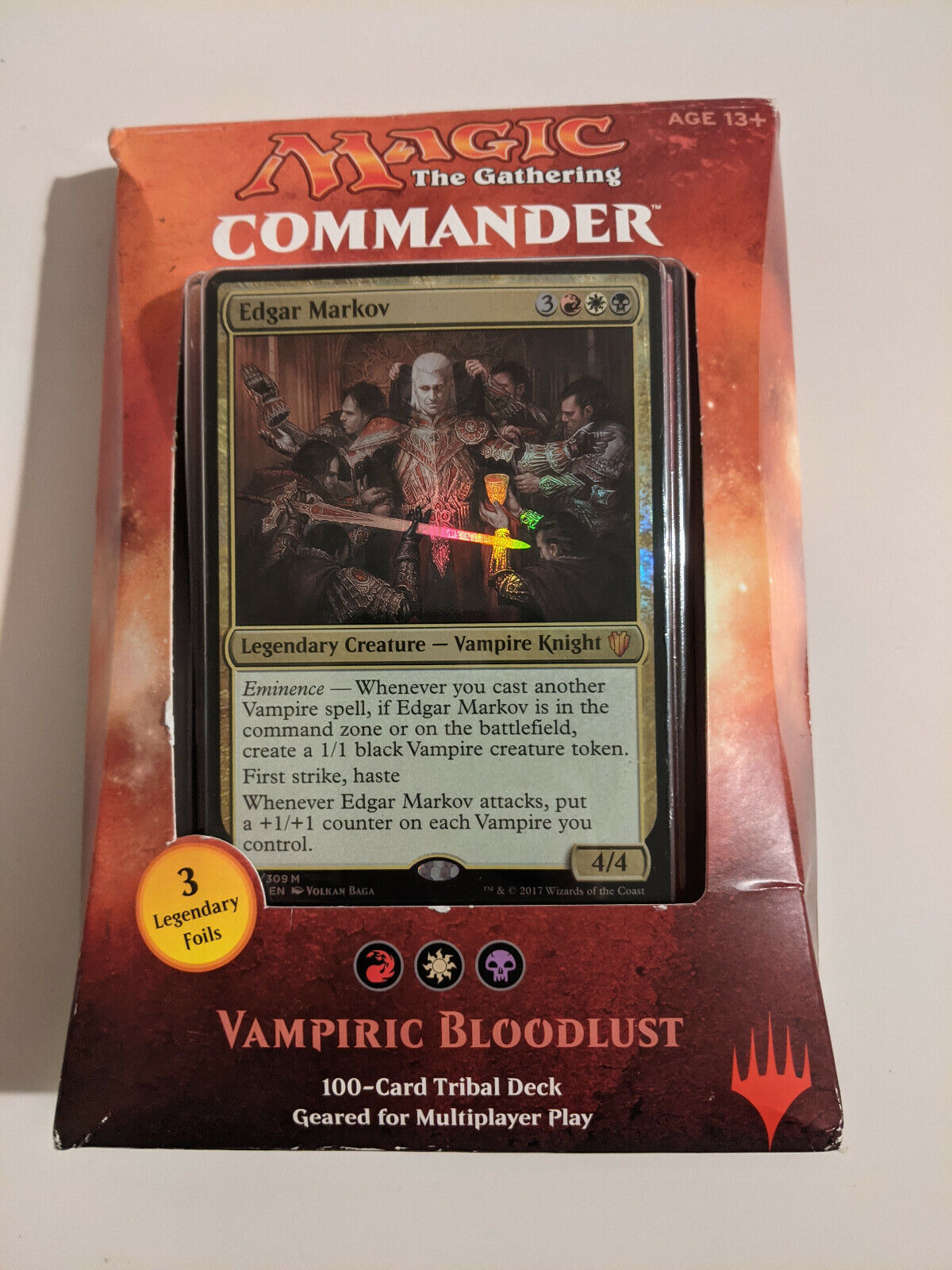 Commander 2017 Vampiric Bloodlust Deck (New, Sealed) Magic the Gathering MTG 
