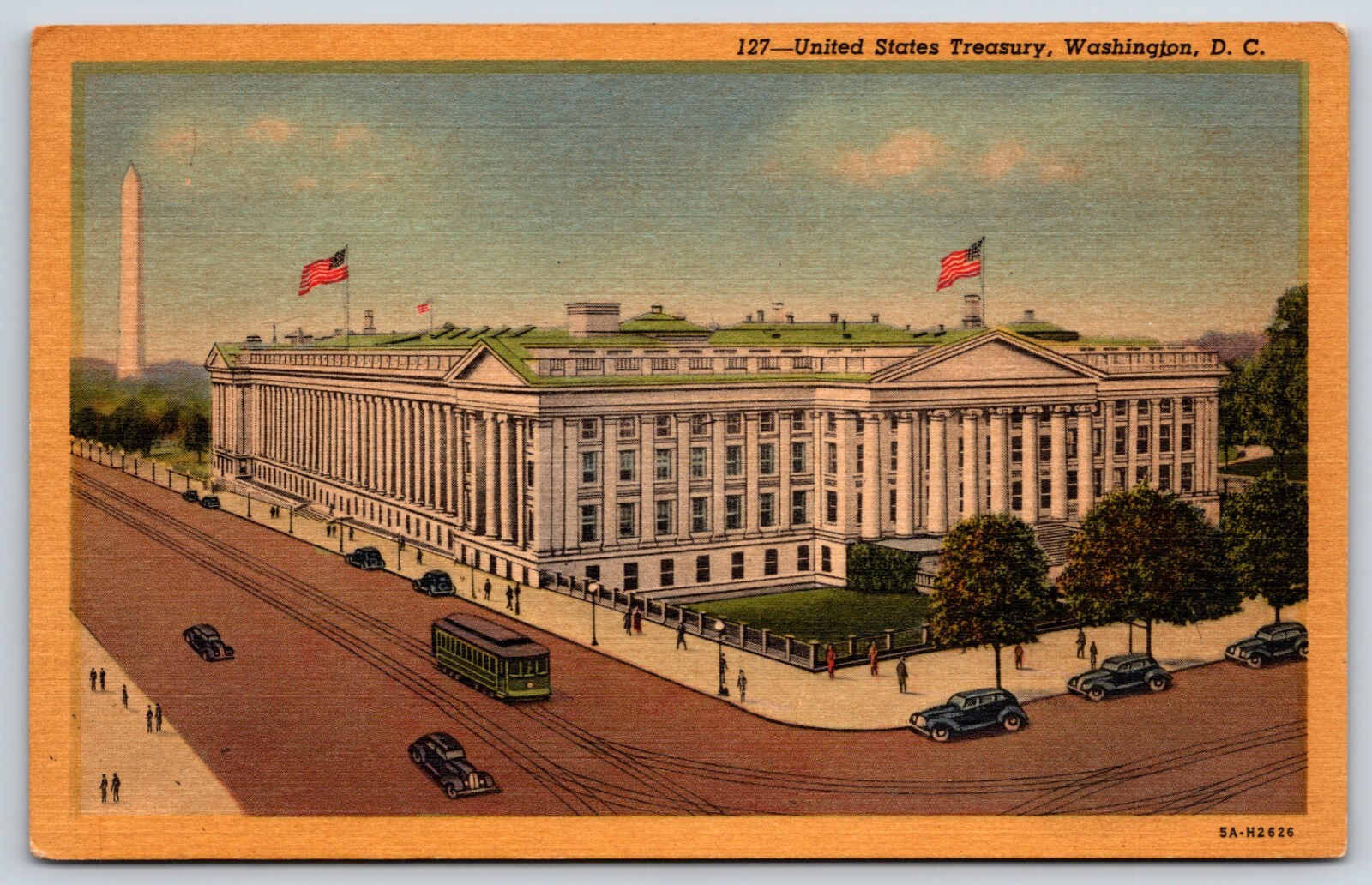 Postcard United States Treasury, Washington, D. C. Unposted Postcard United States Treasury, Washington, D. C. Unposted