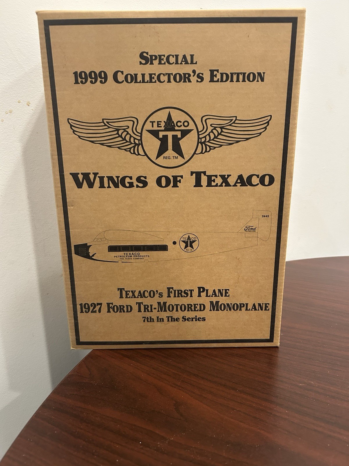 ERTL Wings of Texaco 1927 Ford Tri-Motored Monoplane 7th In Series Diecast Bank