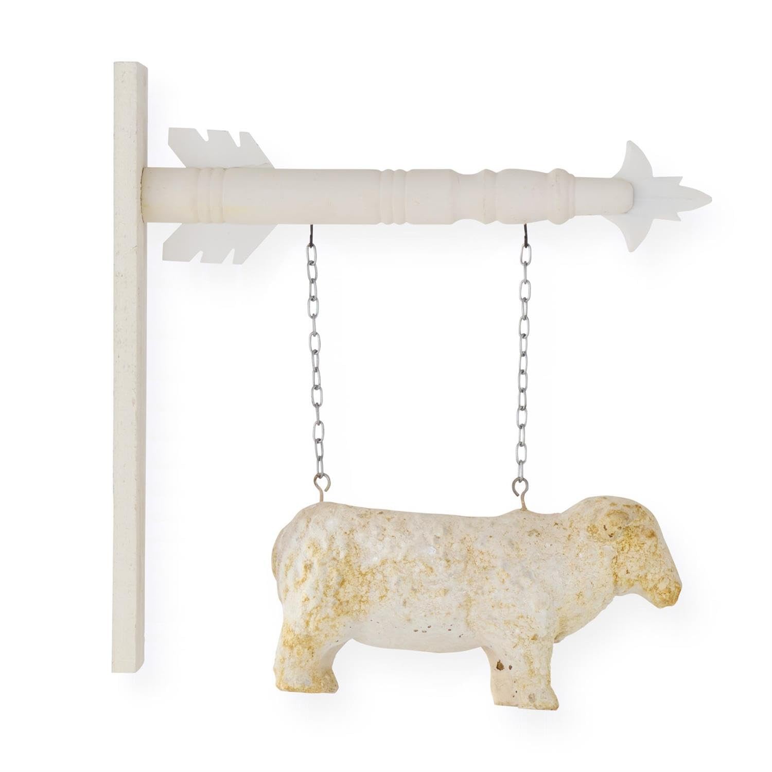 K&K Interiors Weathered Sheep Container Arrow Replacement, 12-Inch, Cream & Rust