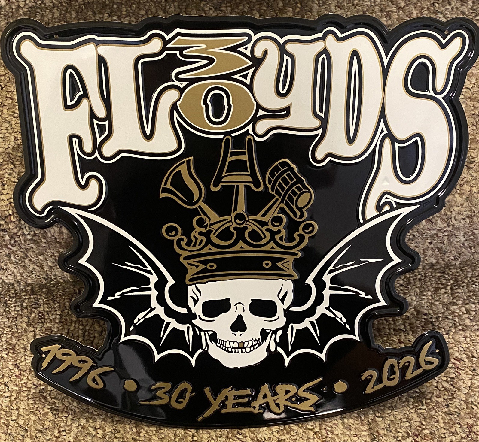 Three 3 Floyds Brewing 30th Anniversary 1996-2026 Metal Tin Tacker Sign 
