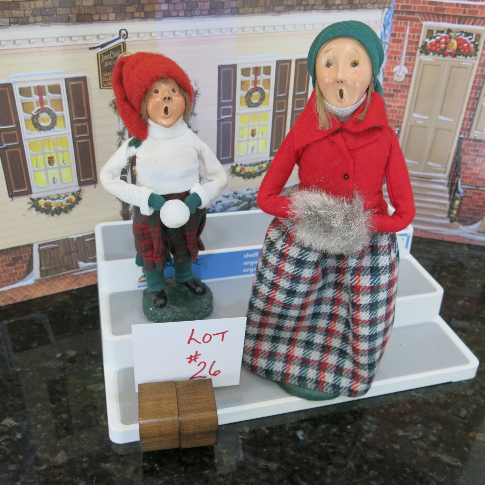 Vintage Byers Choice  Carolers  $55.00 for the 2 1983, 1985 (Lot 26)