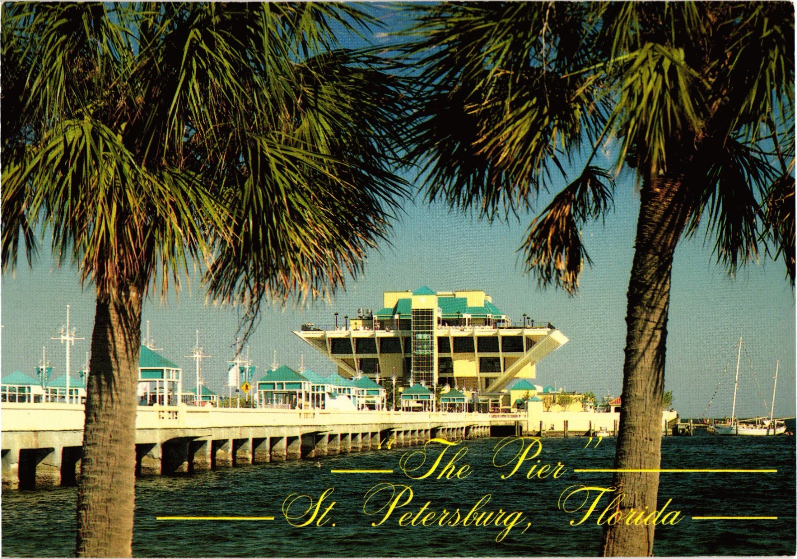 The Pier St. Petersburg Florida Vintage Postcard Unposted