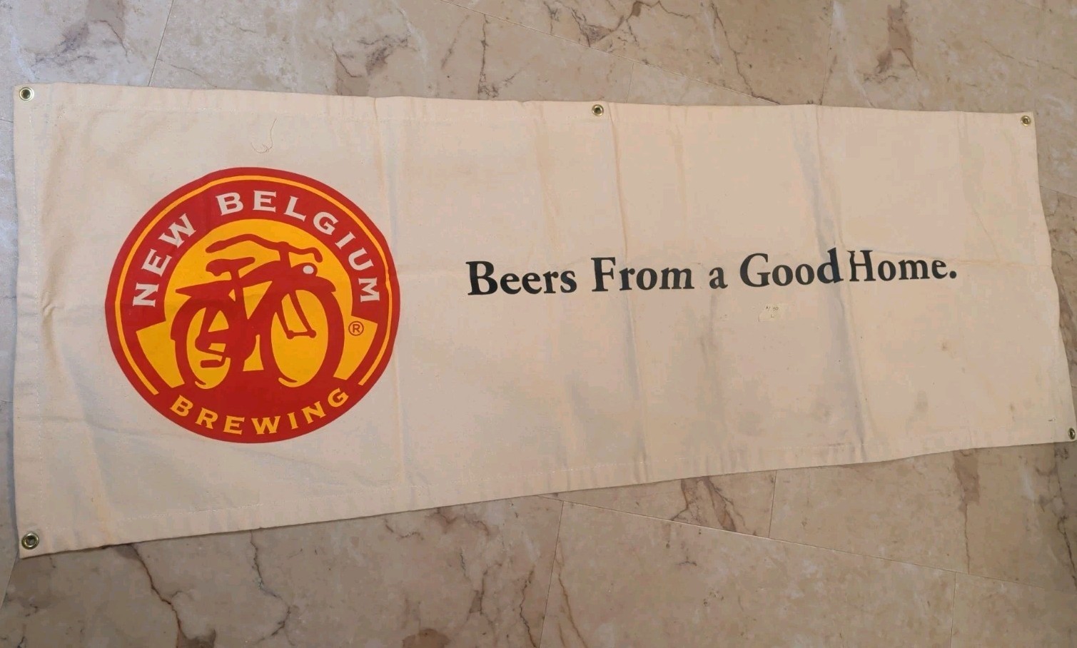  New Belgium Brewing Banner Beer Fat Tire Brewery Bicycle Bar 20 1/2