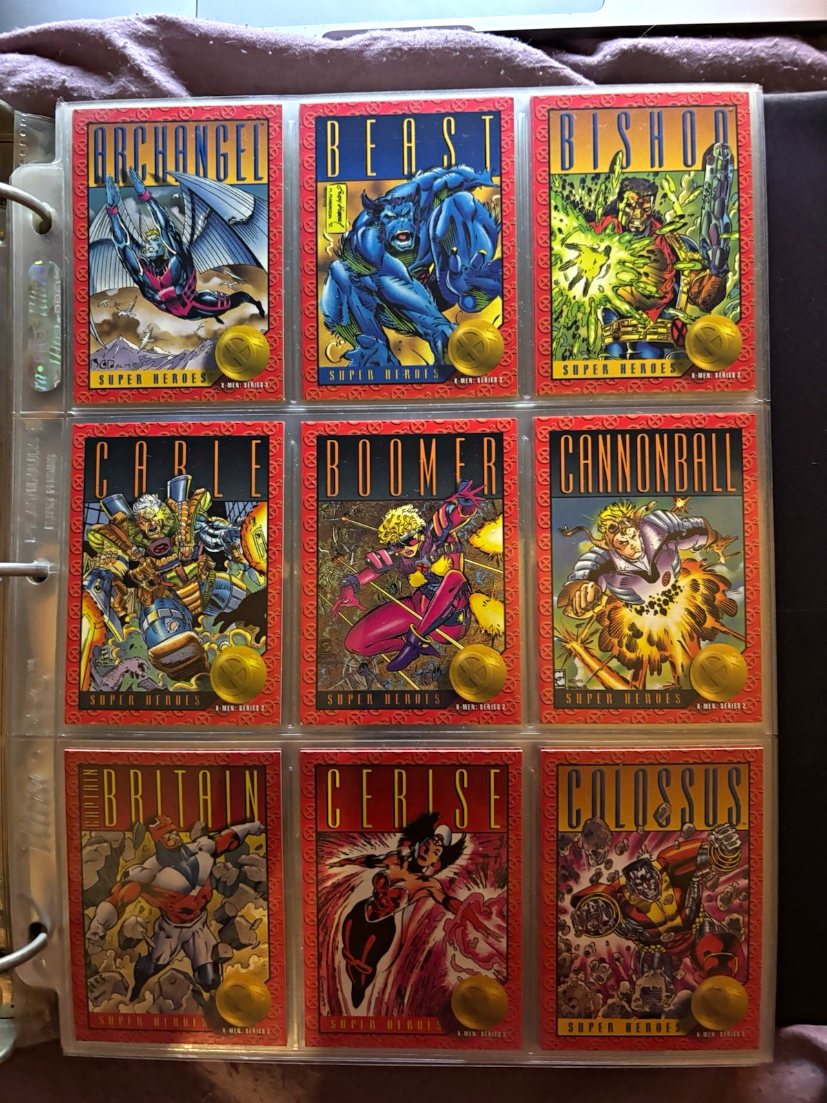 1993 Marvel X-Men Super Heroes impel  Trading Card Lot almost full set
