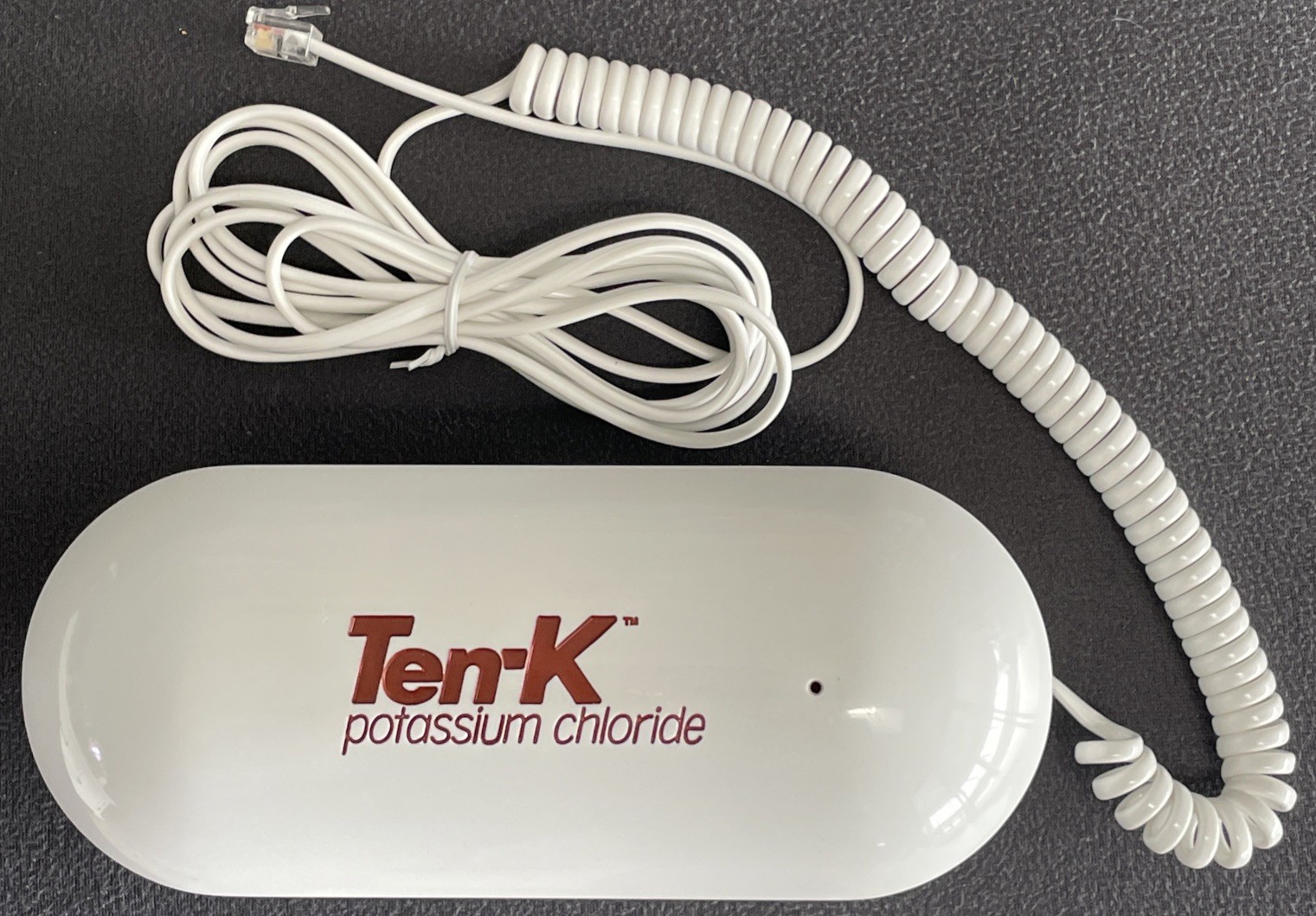 SUPER RARE VINTAGE TEN-K POTASSIUM CHLORIDE HOUSE PHONE W/CORD PHARMA SALES REP