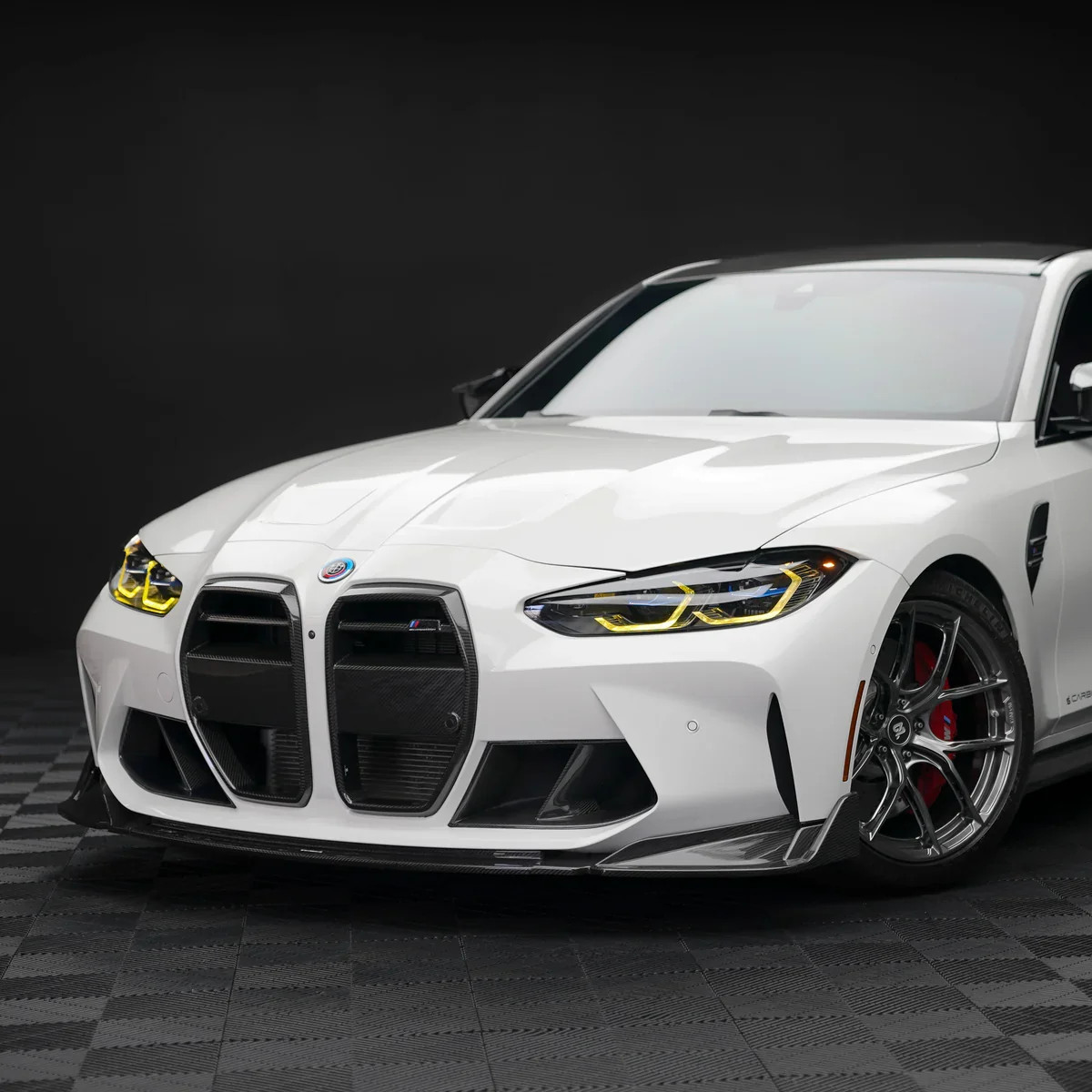CARBONE BMW G8X M3 M4 Dry Carbon Fiber Front Splitter Lip Spoiler G80 / G82 CARBONE BMW G8X M3 M4 Dry Carbon Fiber Front Splitter Lip Spoiler G80 / G82