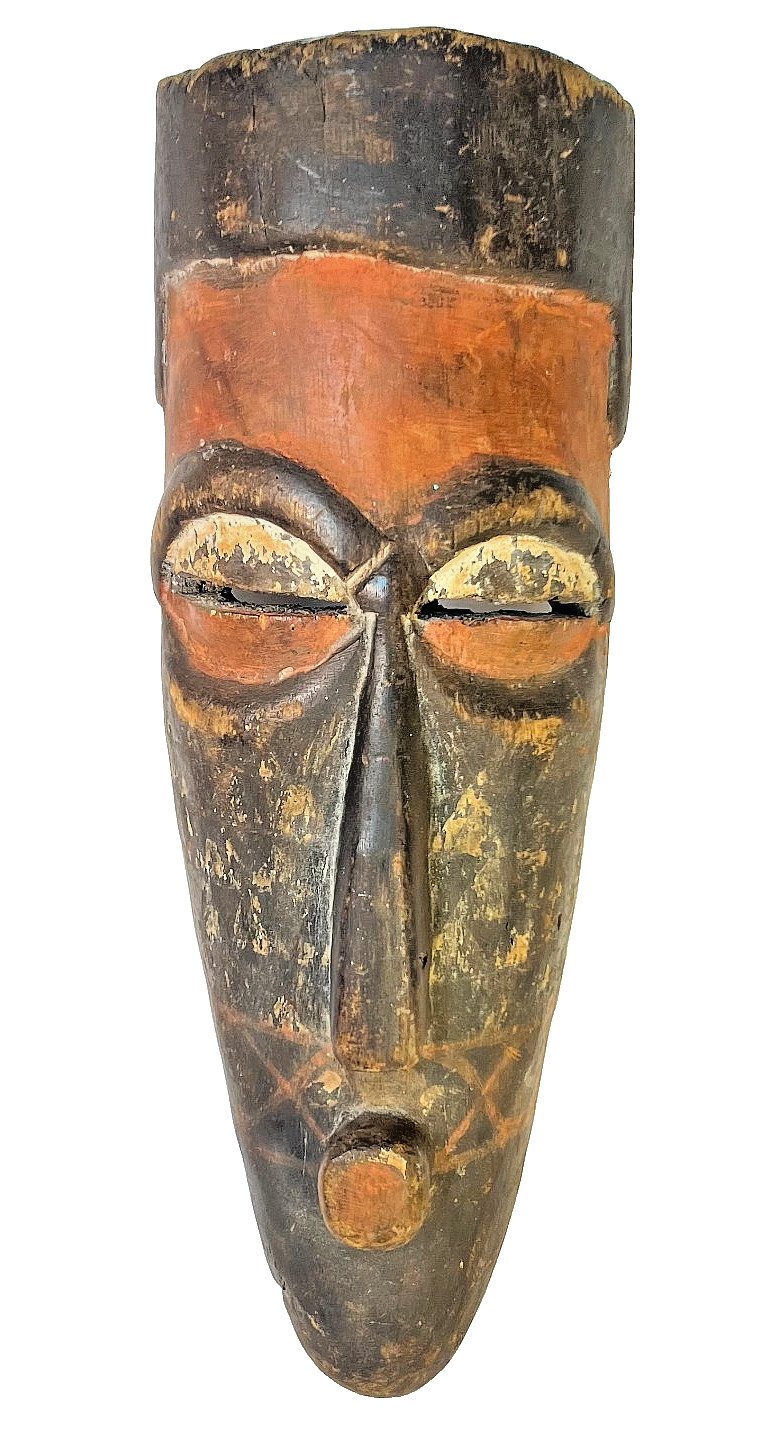 Fabulous Mid Century Central African Pende Wood Phumbu Mask