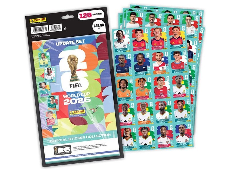 WM26 Panini FIFA World Cup 2026 Stickers - Update Set (120 Stickers)