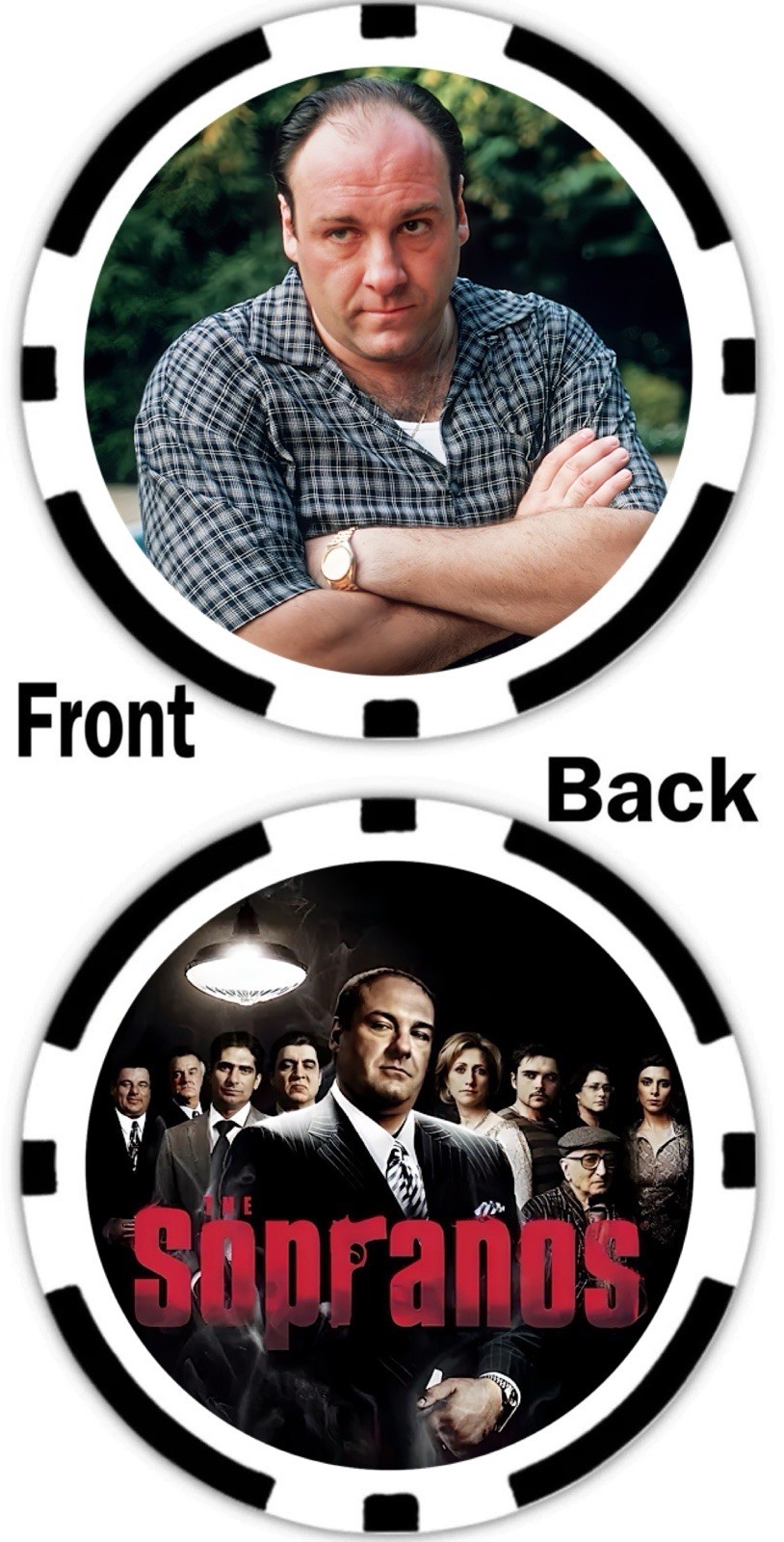 (14) FOURTEEN ***SOPRANOS*** COMMEMORATIVE POKER CHIPS - (14) FOURTEEN CHIPS