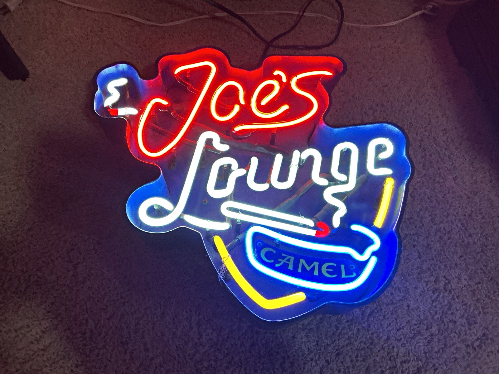 Vintage RARE Camel Joe’s Lounge Lighted Neon Sign