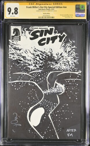 Frank Miller's Sin City 30th Anniversary Blank White Cover JD Correa CGC 9.8 Frank Miller's Sin City 30th Anniversary Blank White Cover JD Correa CGC 9.8