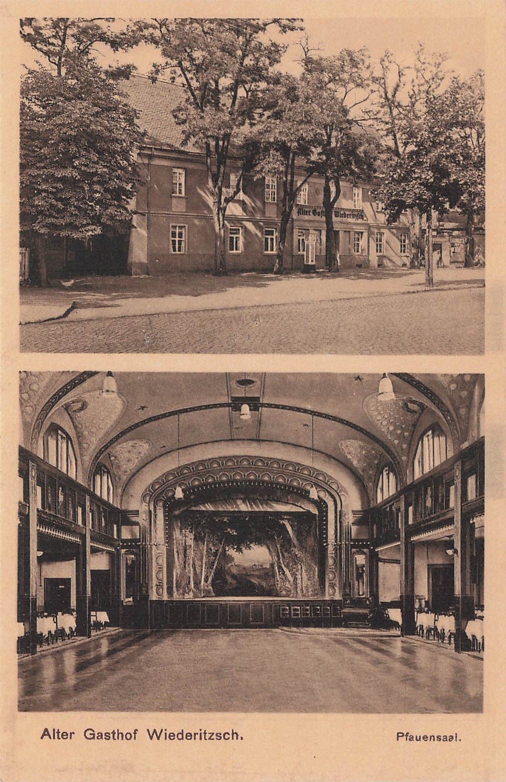 Postcard Wiederitzsch (04158), old inn, modern postcard, photo print