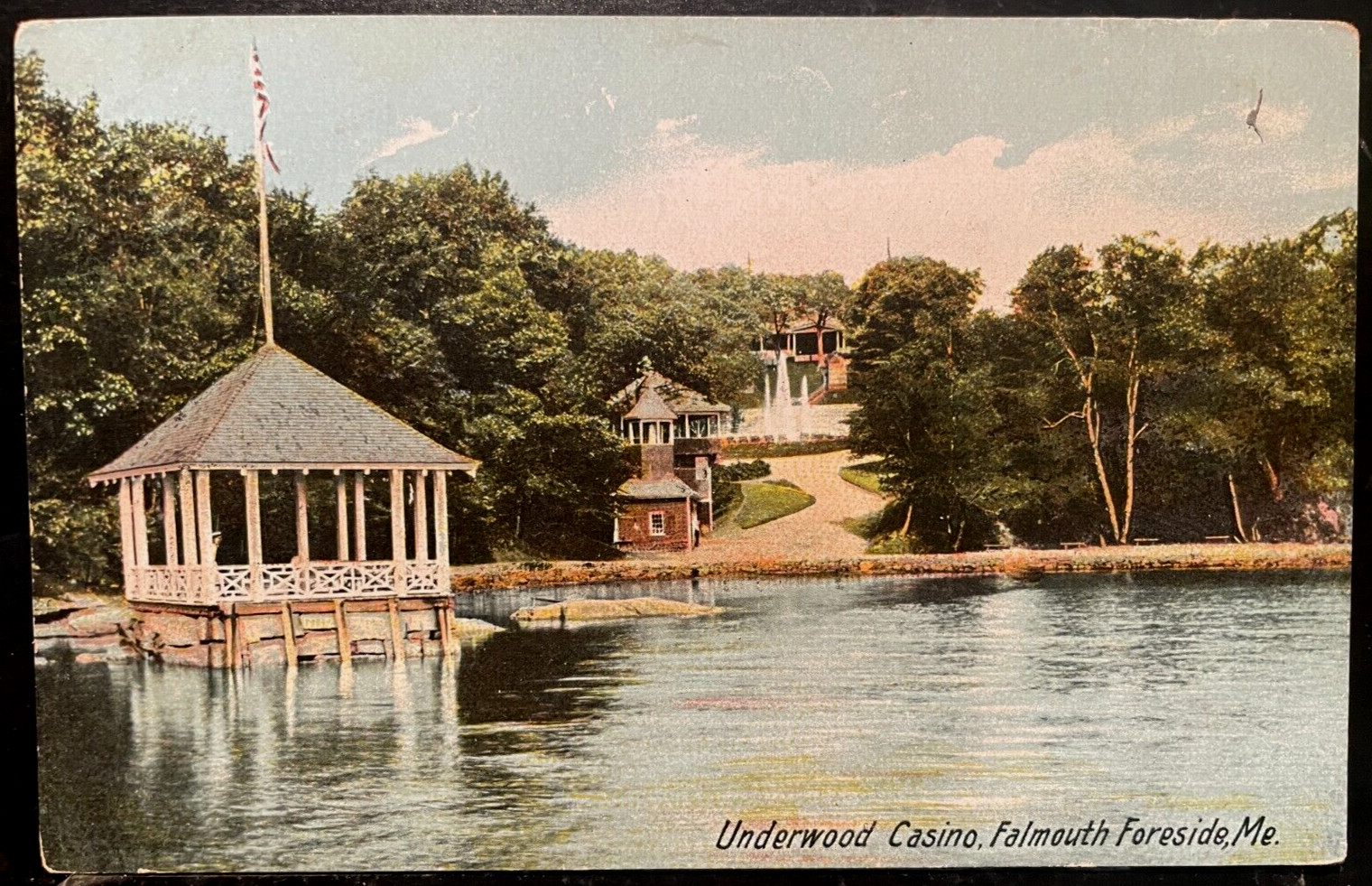 Vintage Postcard 1907 Underwood Casino, Falmouth Foreside, Maine (ME) Vintage Postcard 1907 Underwood Casino, Falmouth Foreside, Maine (ME)
