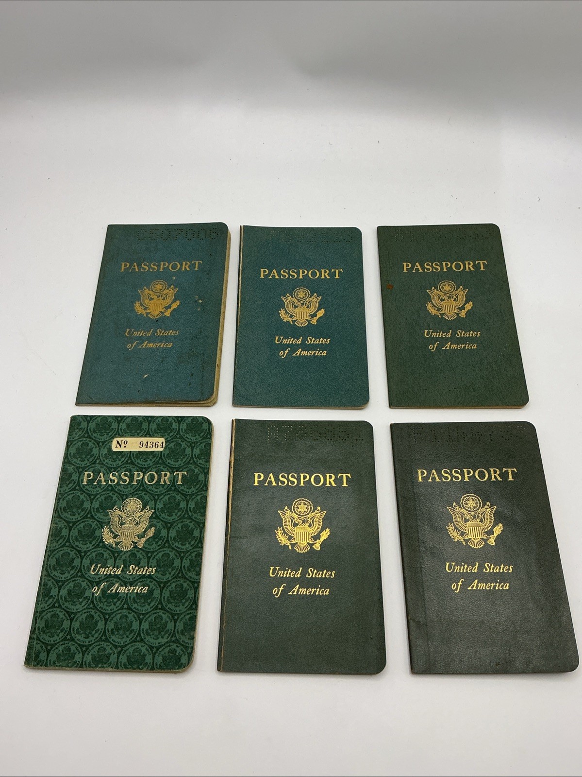 VTG 1950s-1970s United States Lot Of 6 Expired Passports (312)
