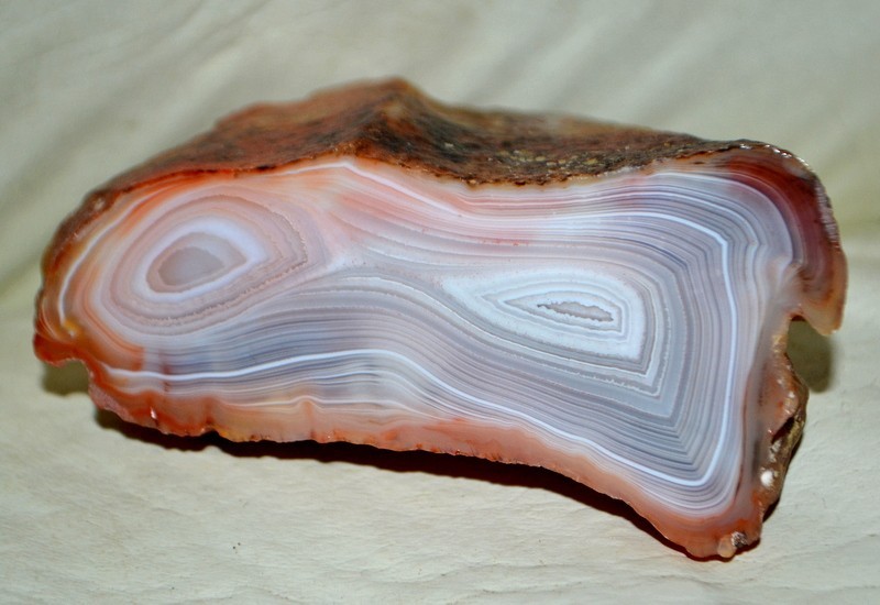 Pair Banded agate w/ strong parallax from Argentina collector piece rare