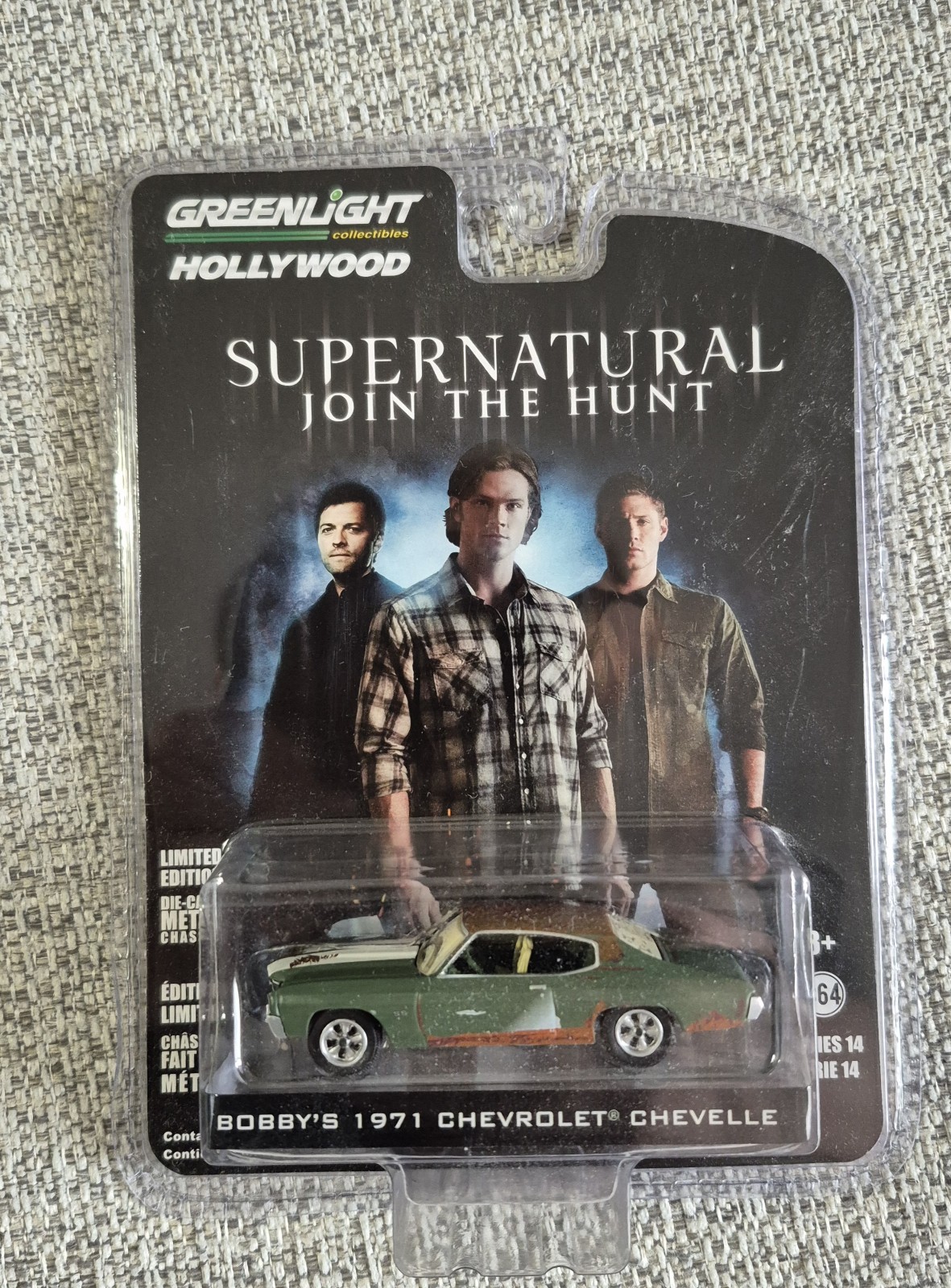Greenlight Hollywood 1:64 Supernatural Bobby's 1971 Chevrolet Chevelle car Greenlight Hollywood 1:64 Supernatural Bobby's 1971 Chevrolet Chevelle car