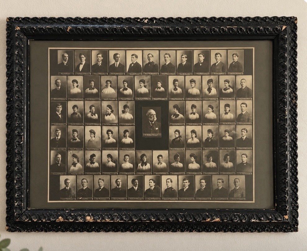 Antique 1904 Hughes High School Senior Class Composite Photograph Cincinnati, OH