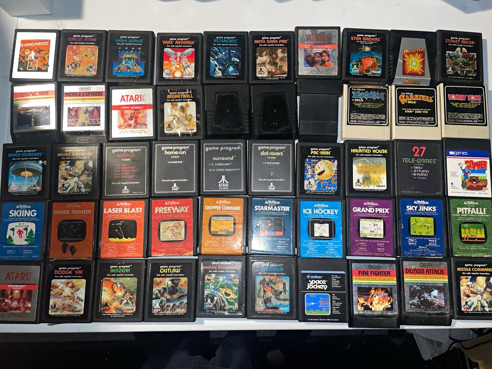 Lot of 50 Atari 2600 games tested working 