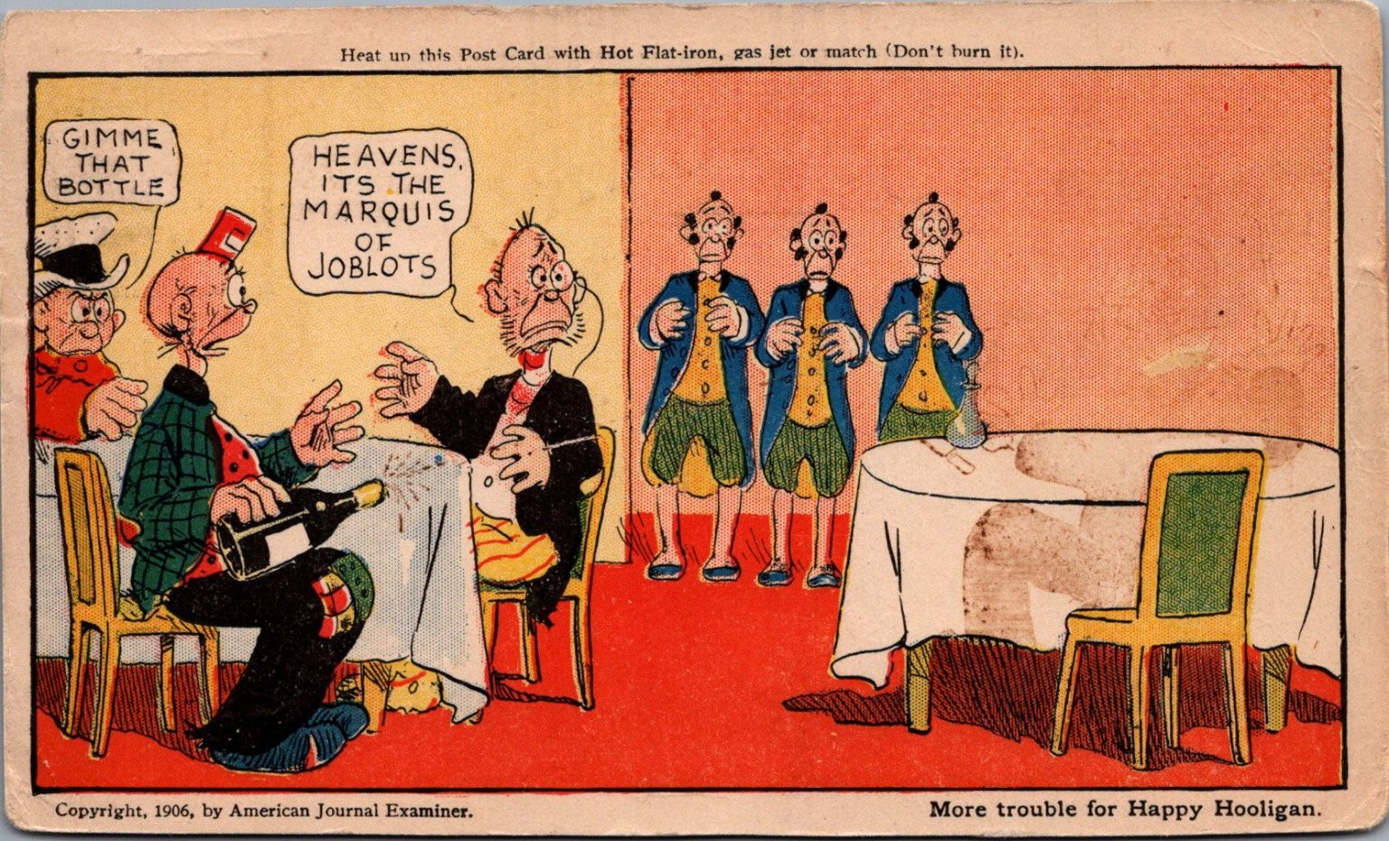 1906 Happy Hooligan Comic Postcard \