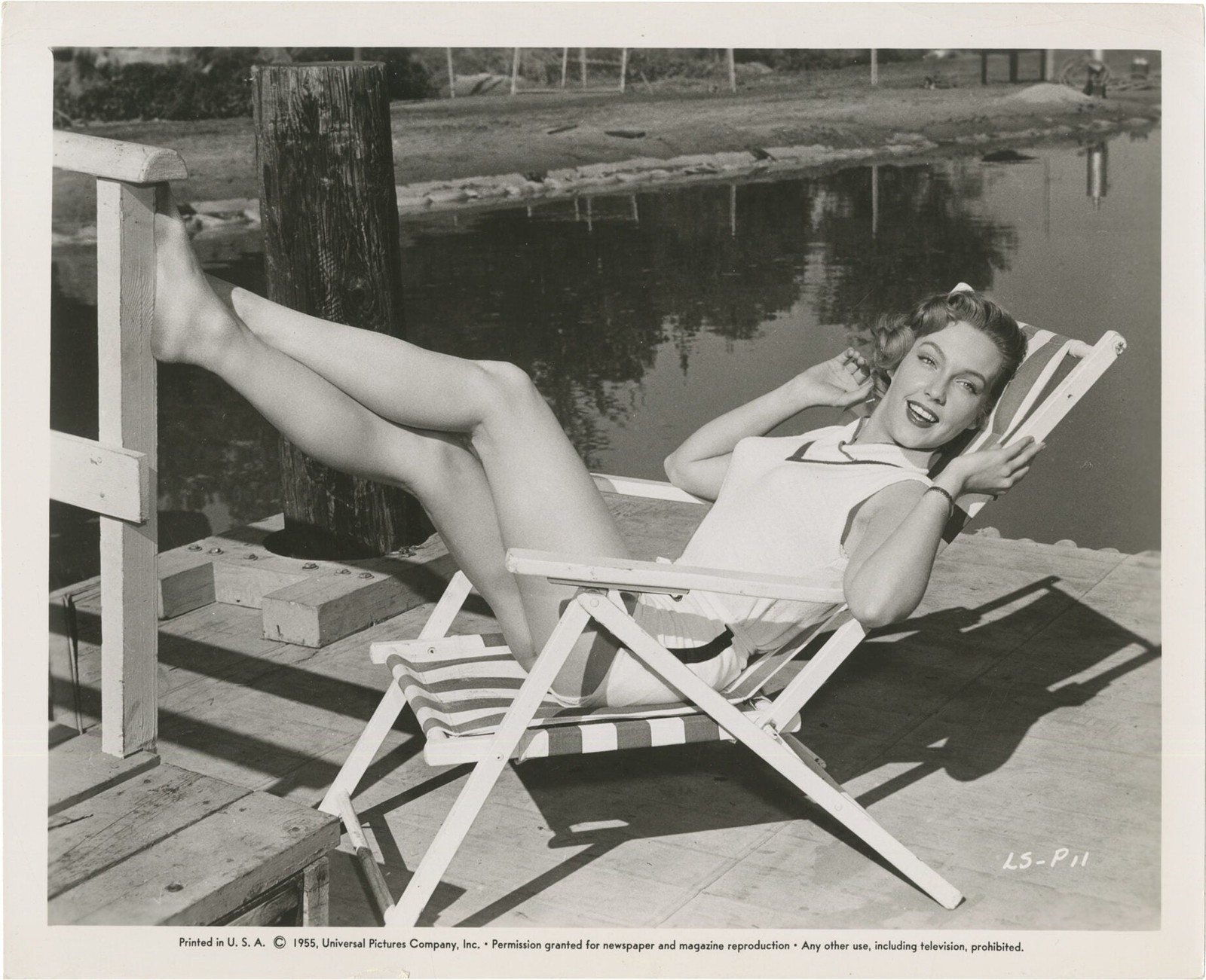 ORIGINAL PUBLICITY PHOTOGRAPH OF LEIGH SNOWDEN 1955 #164814