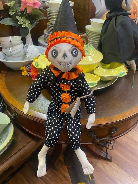 Joe Spencer Gathered Traditions - Frightful Fred Skeleton Clown New for 2026